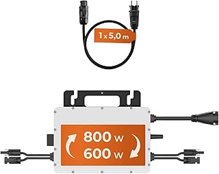 Hoymiles HMS-800W-2T Mikrowechselrichter mit integriertem WiFi für Balkonkraftwerk (Steuersatz: 0% nach § 12 Absatz 3 UStG)