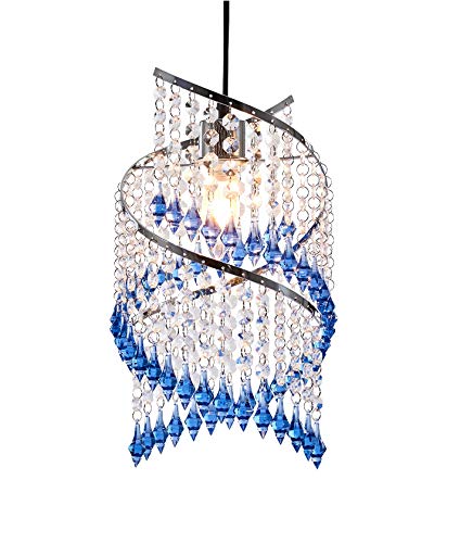 Preisvergleich Produktbild Innoteck Lampenschirm für Hängelampe, spiralförmig, Acryl, transparent