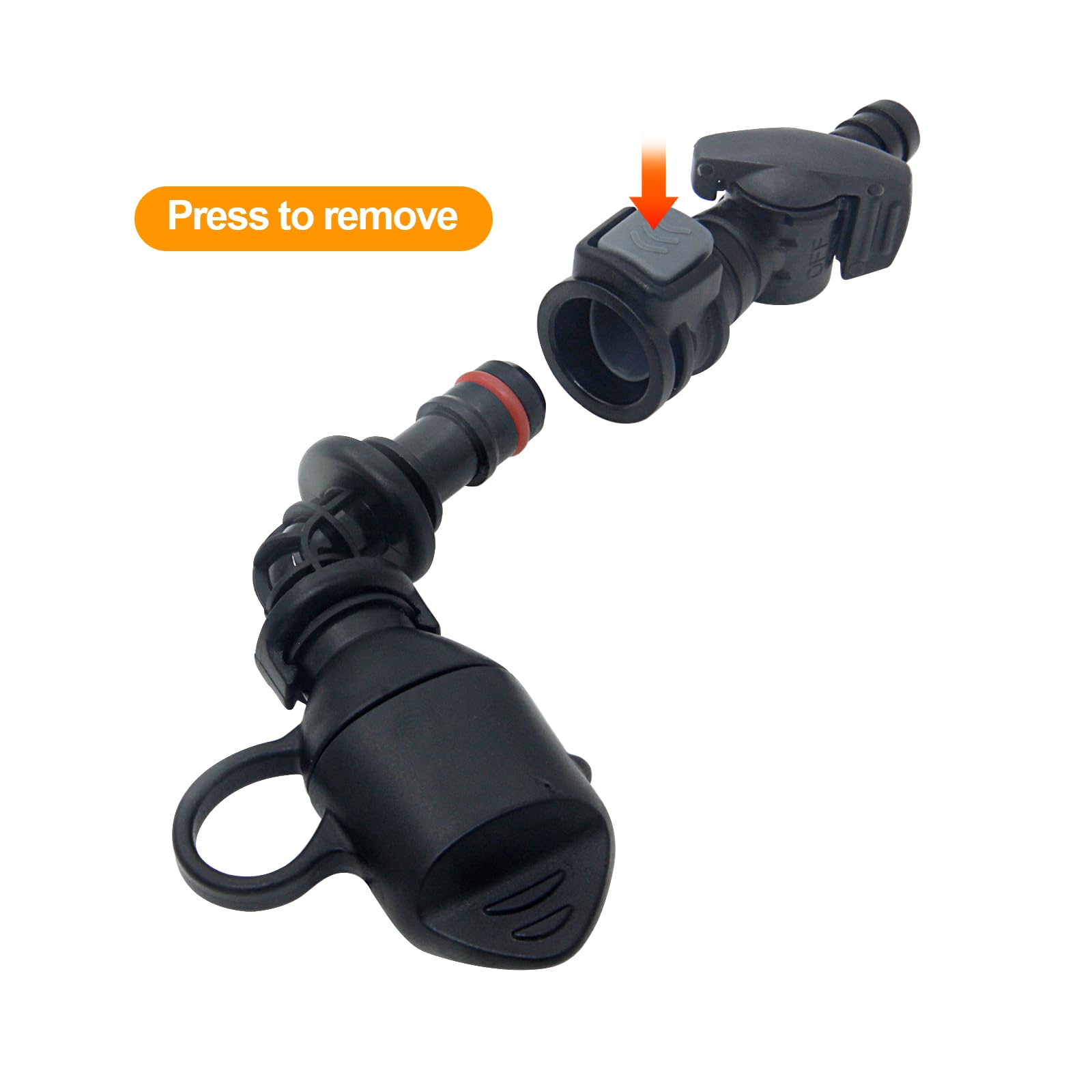 Embout Buccal De Valve Rotative 135° Pour Poche D'hydratation – Silicone, Anti-fuite, Avec Cache