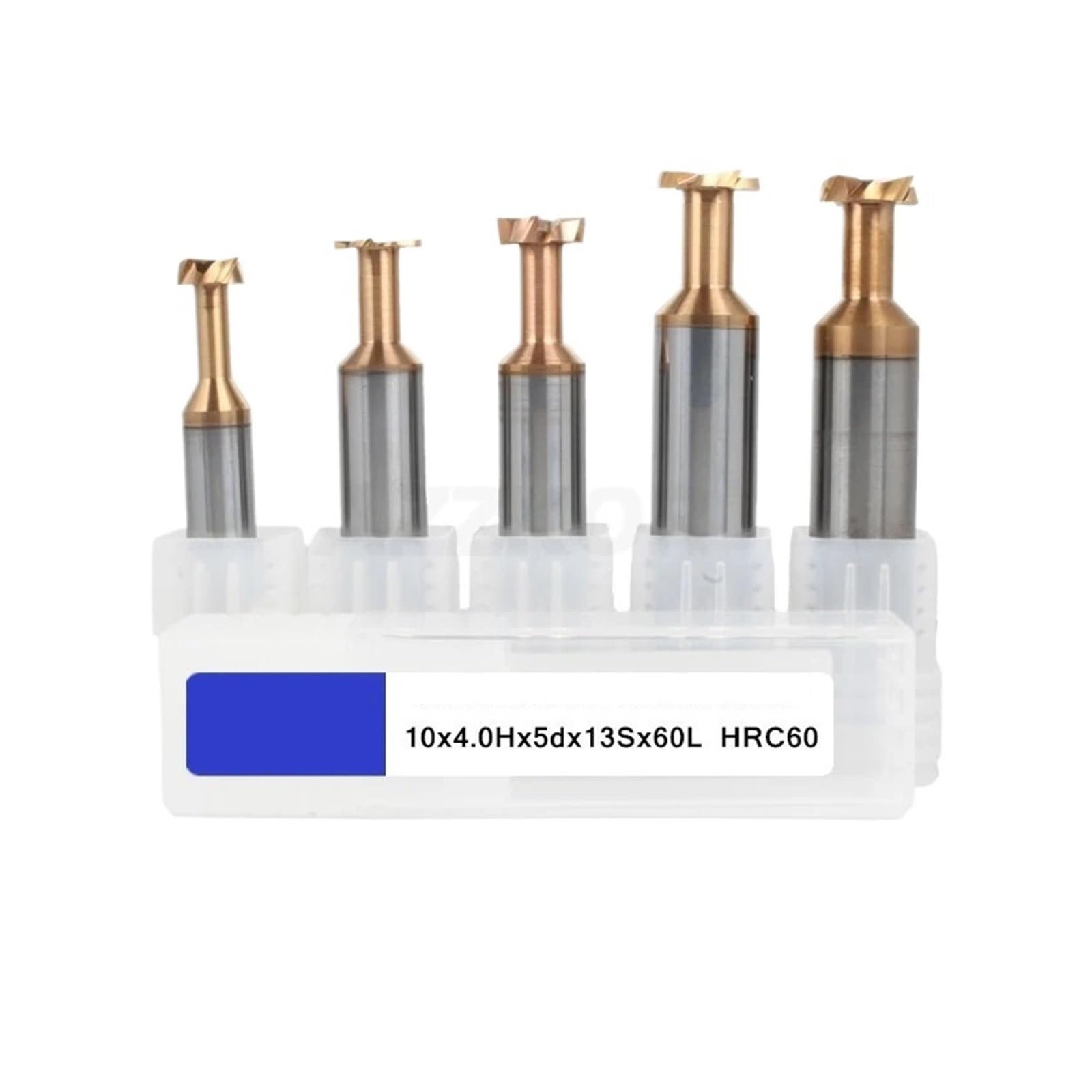 Fresa con ranura en T de acero de tungsteno, fresa de extremo, 1 pieza(2x1.0Hx1.0dx3Sx50L)