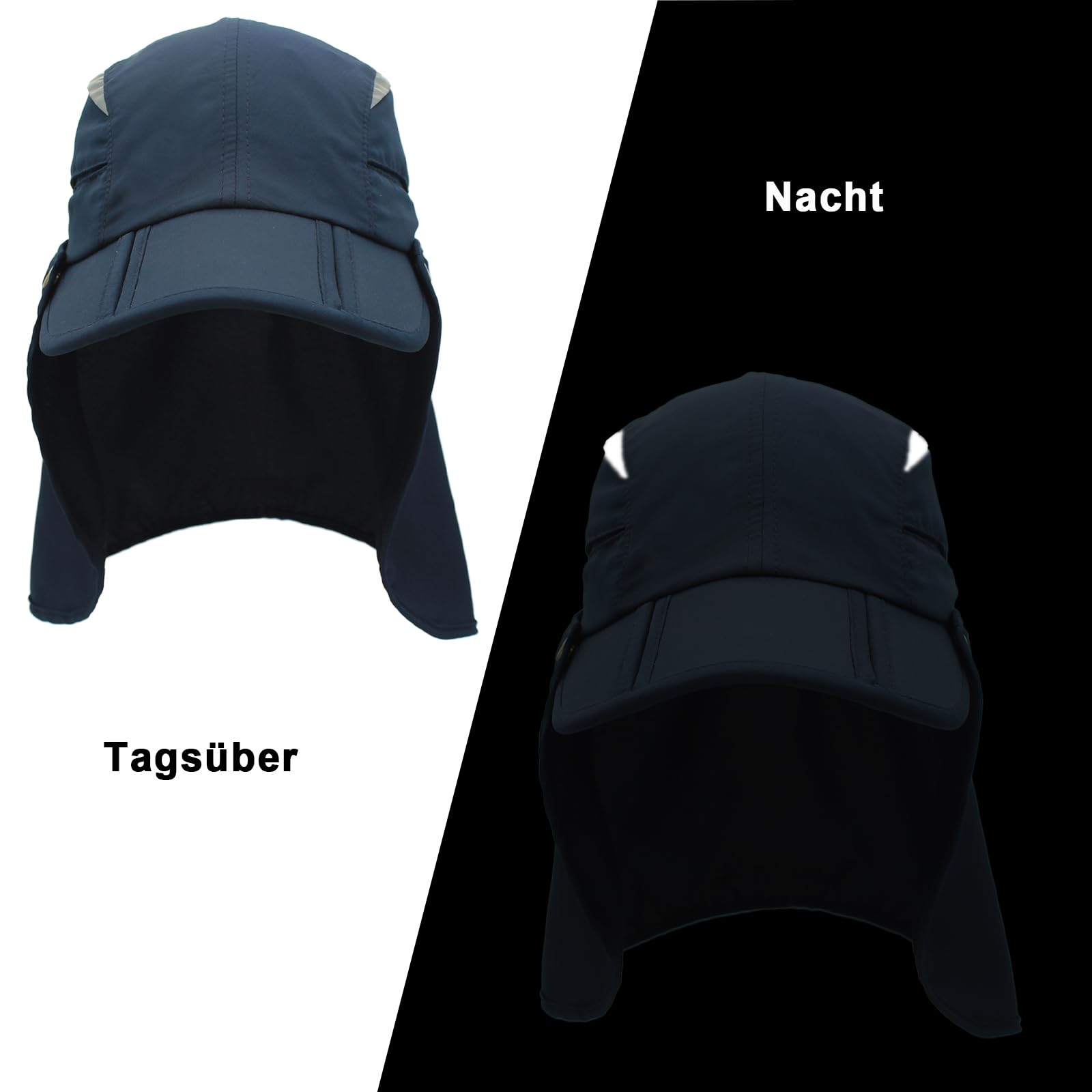 Sombrero con protección para el cuello, desmontable, multiusos, para verano, protección solar, transpirable, de secado rápido, protección UV