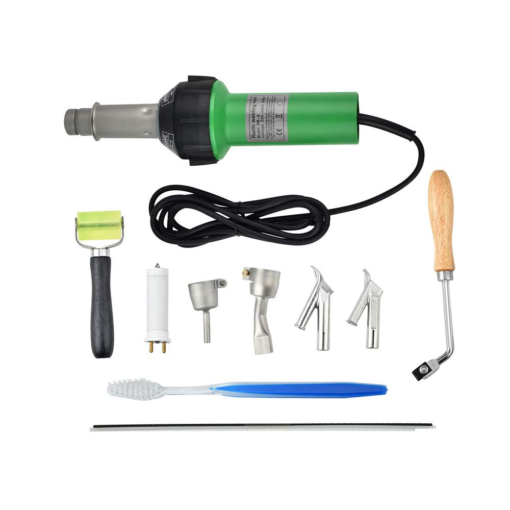 HUKOER 1600W Handheld Plastic Welder,Hot Air Gun Vinyl Welding Heat Gun