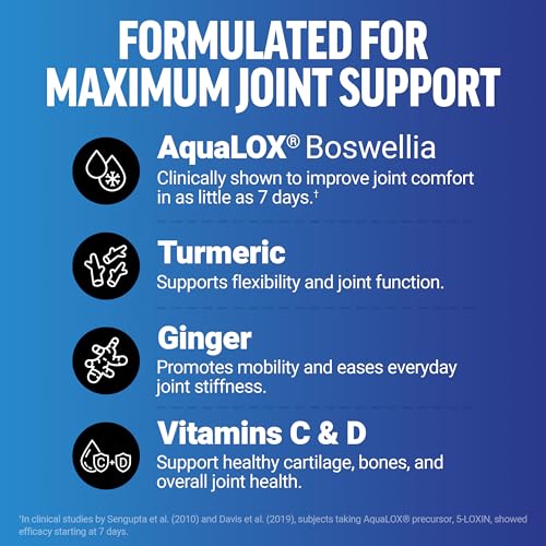 Image of Force Factor Daily Relief Joint Support, Drug-Free Joint Formula with Boswellia, Turmeric, Ginger, Vitamin C and D for Mobility, Flexibility, and Cartilage Health, Tropical Berry, 30 Soft Chews