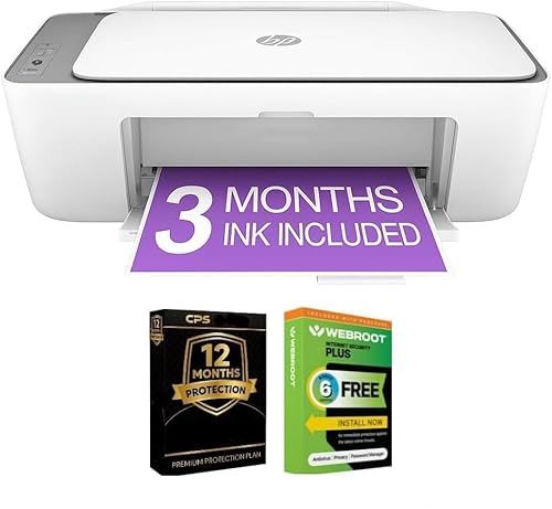 HP DeskJet Wireless Color Inkjet All-in-One Home Printer Bundle with Auto Document Feeder, Print Scan Copy, Print with Cell Phone, Wi-Fi Printing, 2-Year Warranty & 3-Month Instant Ink