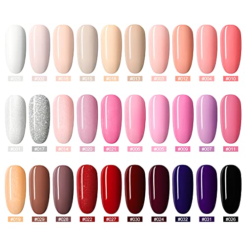 COSCELIA UV Nagellack,gelnägel set nägel bastelset farbgel gel nagellack weihnachtsdeko maniküre set,weihnachtsgeschenke… – Bild 3