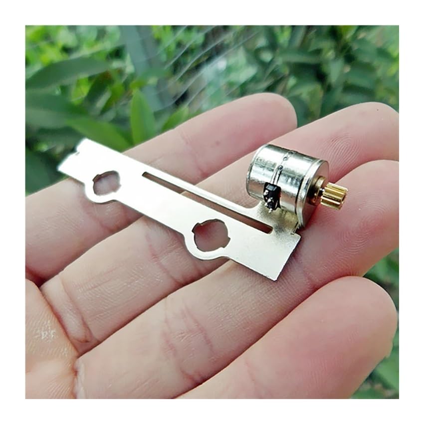 Moteur pas à pas 10mm avec engrenage en cuivre et support pour bricolage