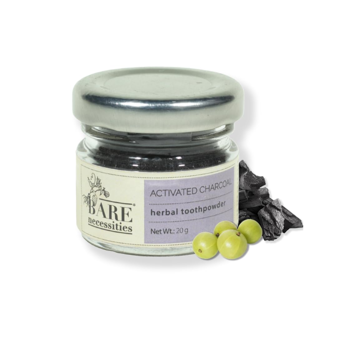 Bare Necessities Activated Charcoal Tooth Powder | Vegan Toothpowder With Cloves Amla & Rock Salt For Stain Removal & Teeth Whitening| Organic, Vegan, PETA Certified | 20g (B0BW16ZWHV) Amazon Price History, Amazon Price Tracker