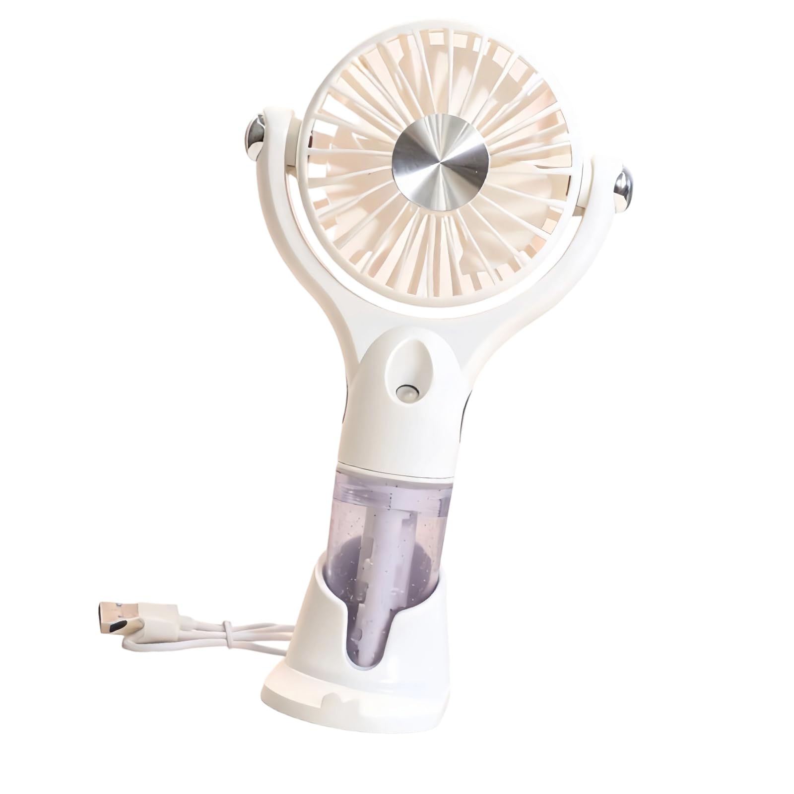 Mekalero High Speed Portable Handheld Mist Fan Rechargeable Personal Cooling Fan Light Weight Coolers Easy to Carry Powerful