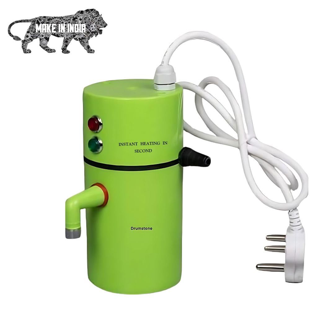 Drumstone (Winters Special 15 Years Warranty) Auto Cut Off Portable Instant Water Heater/Geyser for Kitchen, Bathroom, Office, Restaurant, Salon & Parlor – Energy Efficient, Shock Proof, Multicolor-image-43
