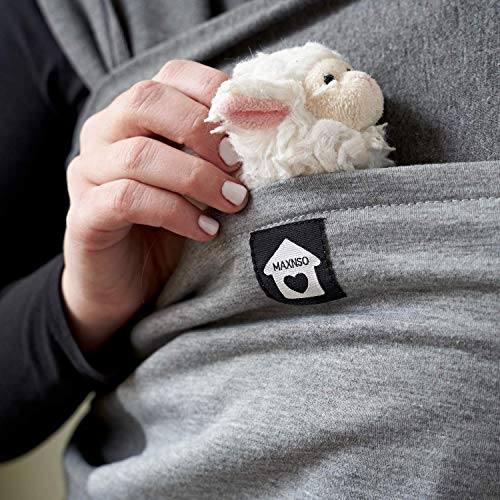 image for MaxnSo Baby Wearing Wrap with Front Pocket - One Size Fits All Ergonom
