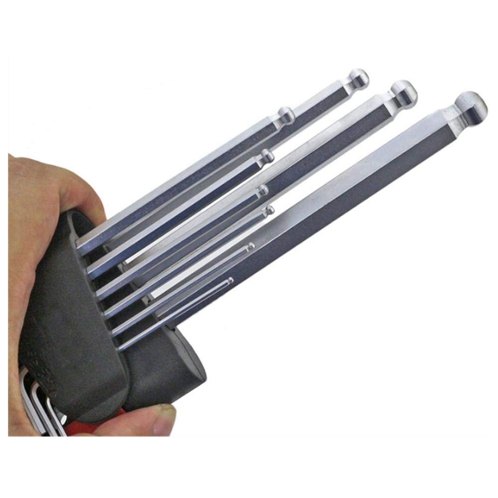 Set di chiavi a brugola, lunghezza speciale, lunghezza media-S2 * Cromatura * 230 mm