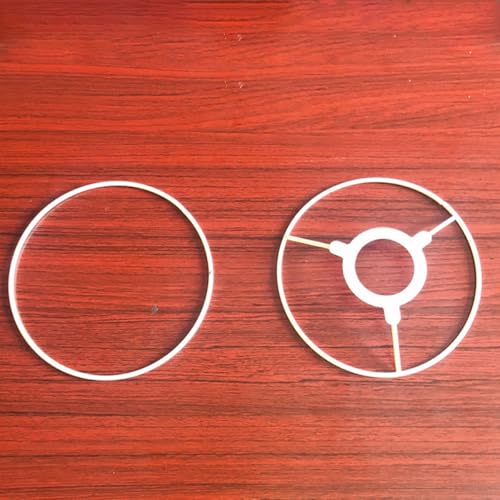 Base de pantalla para lámpara de mesa E27 con marco metálico redondo y moderno 7