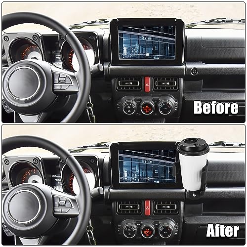 Soporte porta celular y vaso ajustable para Suzuki Jimny miniatura 3