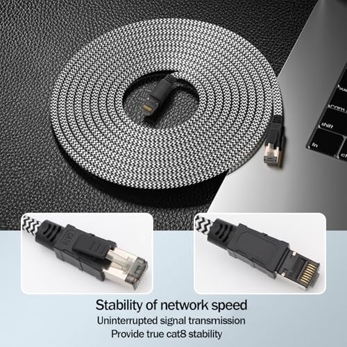 Cable Ethernet Cat 8 0.5 m RJ45 Nylon Trenzado miniatura 6
