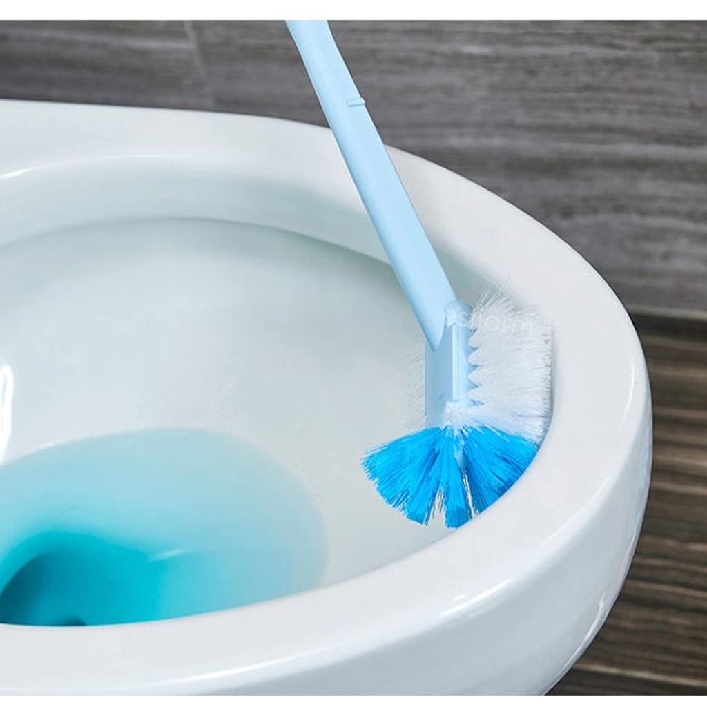 3 en 1 Conjunto de Cepillos de Inodoro, Cepillo de Inodoro Wc con Soporte, Limpiador de Baño/Limpieza de Limpieza para Limpiar la Esquina de Lavado/Green