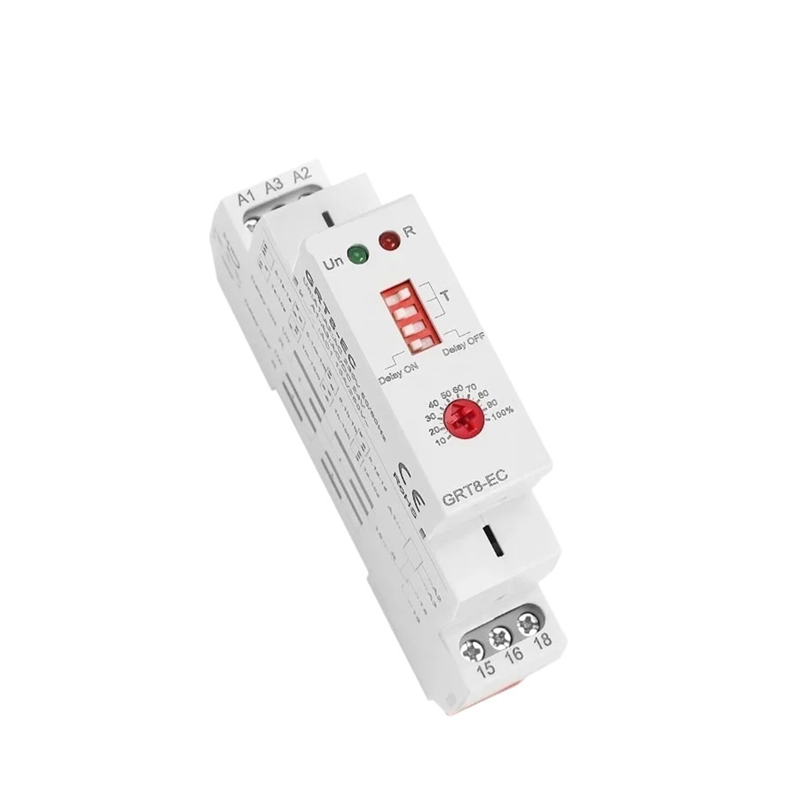 OSHZIKJII Relay 10A AC220V/DC24V AC380V AC/DC24V~240V Time Relay(GRT8-EC ACDC24V-240V)