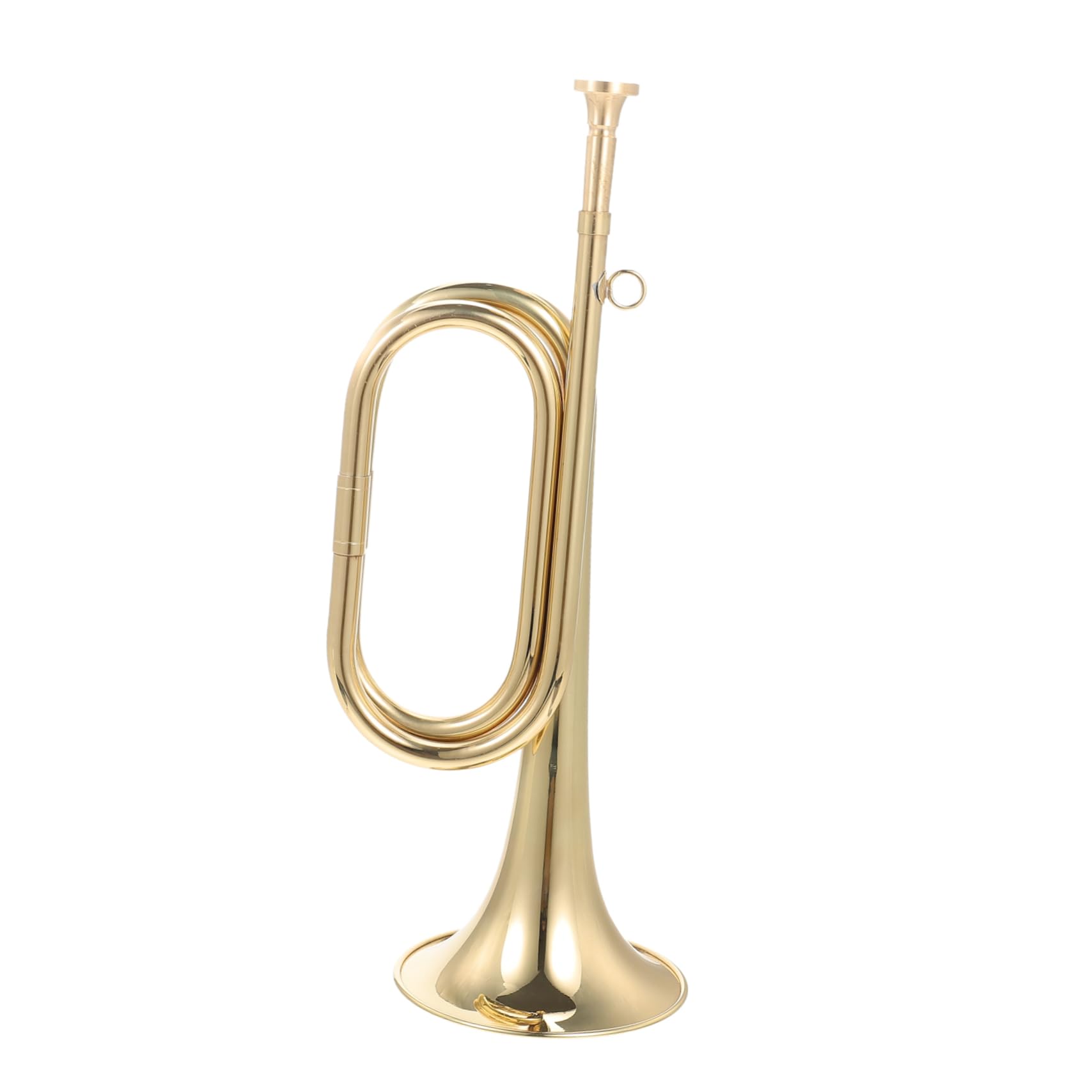 Yardwe Tromba Militare in Rame Color Oro Facile da Trasportare Suono Naturale e Leggero per Orchestre e Bande Scolastiche