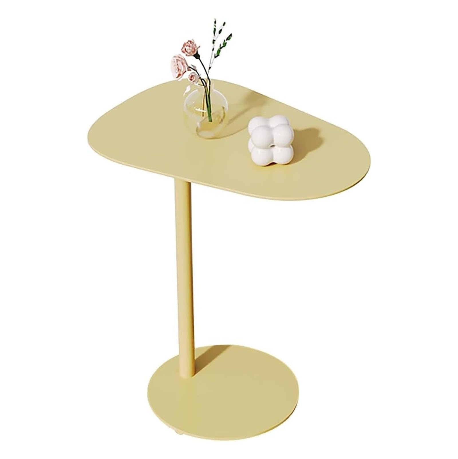 Table basse ovale en fer 50x38 cm pour salon moderne