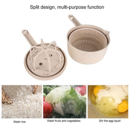 Espátula de salada, Spinner de alface com tigela e escorredor Secador manual de alface com coador de
