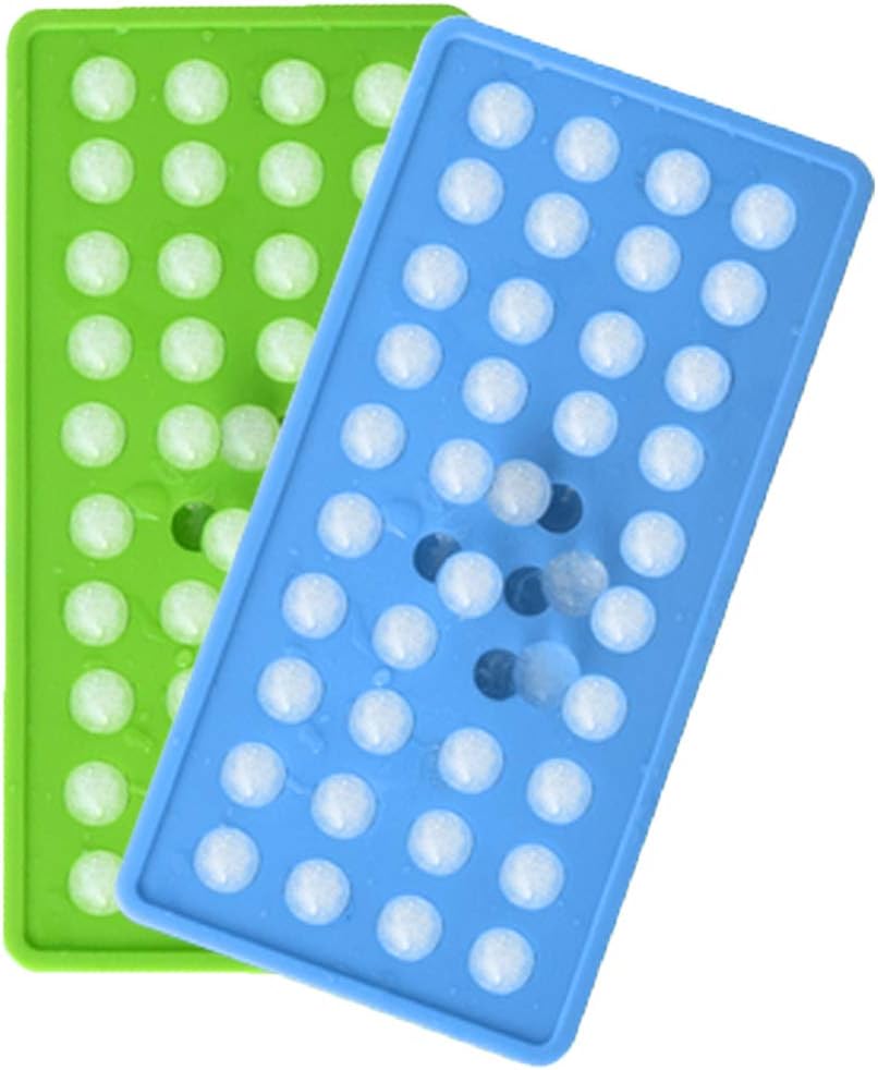 TINANA Mini Ice Cube Trays Reusable 40 Ice Cube Tray Easy