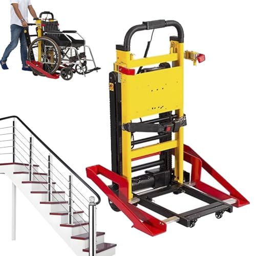 Silla de ruedas eléctrica para subir escaleras, ayuda de movilidad portátil para discapacitados y ancianos para navegar escaleras fácilmente