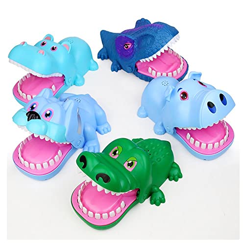 BAUT Brinquedo assustador de crocodilo engraçado piadas brinquedo jacaré chaveiros jogo dedo (crocod