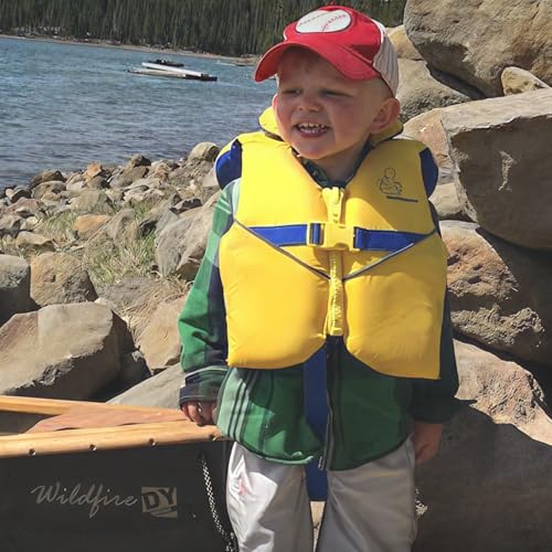 Image of Stohlquist Infant Life Jacket, US Coast Guard Approved, Type II Life Vest (20-30 lbs) for Babies and Toddlers, Support Collar with Grab Handle, PFD for Pools, Lakes and Boating