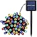 Produktbild SALCAR LED Solar Lichterkette Garten Deko, 100 LEDs Wasserdicht LED Außen lichterkette 12m RGB