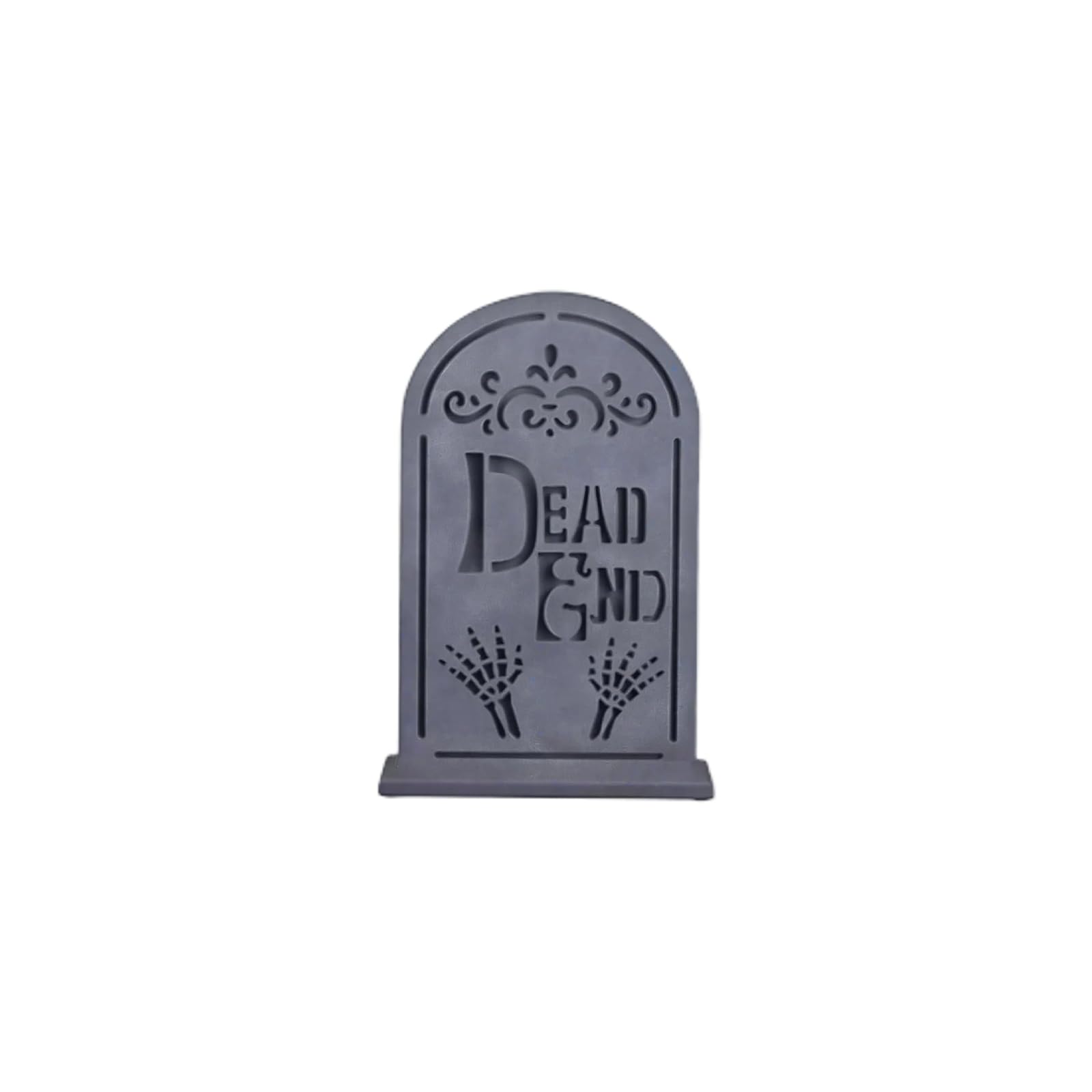 Halloween Tombstone Decoration Pre-Lit PVC Graveyard Accent for Yard Porch Window Party Tabletop Seasonal Display Halloween Tombstone Decoration Lighted Graveyard Decor