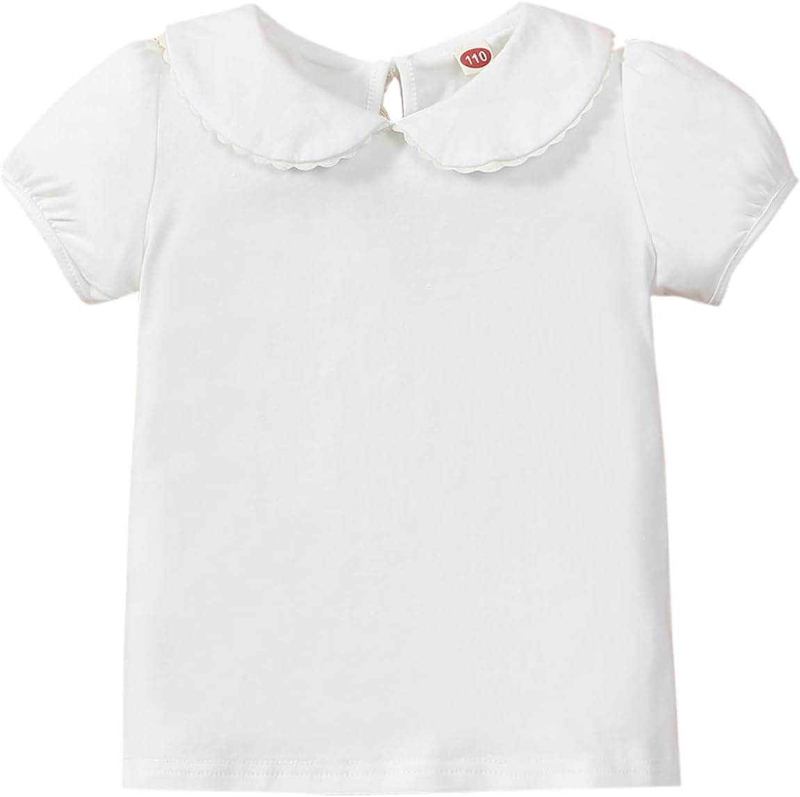 12m-7Y Toddler Baby Girls Ruffle Sleeve Shirt Plain Solid Sleeveless Tshirt Top Blouse Kids Casual Clothes