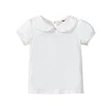 12m-7Y Toddler Baby Girls Ruffle Sleeve Shirt Plain Solid Sleeveless Tshirt Top Blouse Kids Casual Clothes