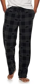 Croft &amp; Barrow - Pantalones de pijamas para hombre de microfibra cepillada ultrasuave