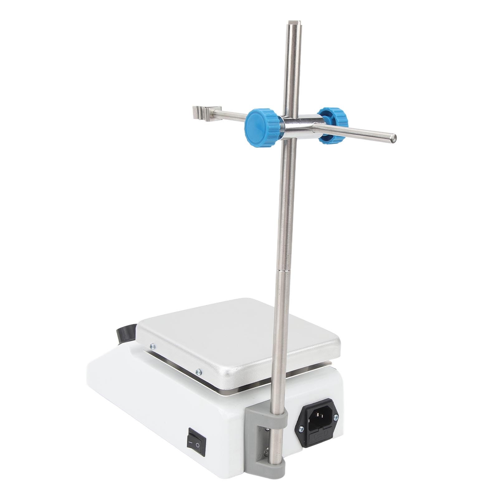 Magnetrührer Heizplattenmischer 2000 Ml Rührkapazität Laborrührer Heizplatte 180 W Maximal 662 ℉ 350 ℃ 100-1600 U/min Stufenlos Einstellbar für Labor (EU-Stecker 220 V)