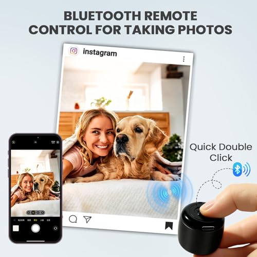 Image of Best Mini Portable Bluetooth Speaker I Smallest Bluetooth Speaker with HD Sound & Bass I Wireless Bluetooth Speakers for Phone /PC /Tablet I Photo Selfie Button Answer Phone Calls I Cute Tiny Speaker
