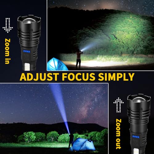 image for ZioeYiue Rechargeable Flashlights High Lumens, 7Mode Flashlights Recha