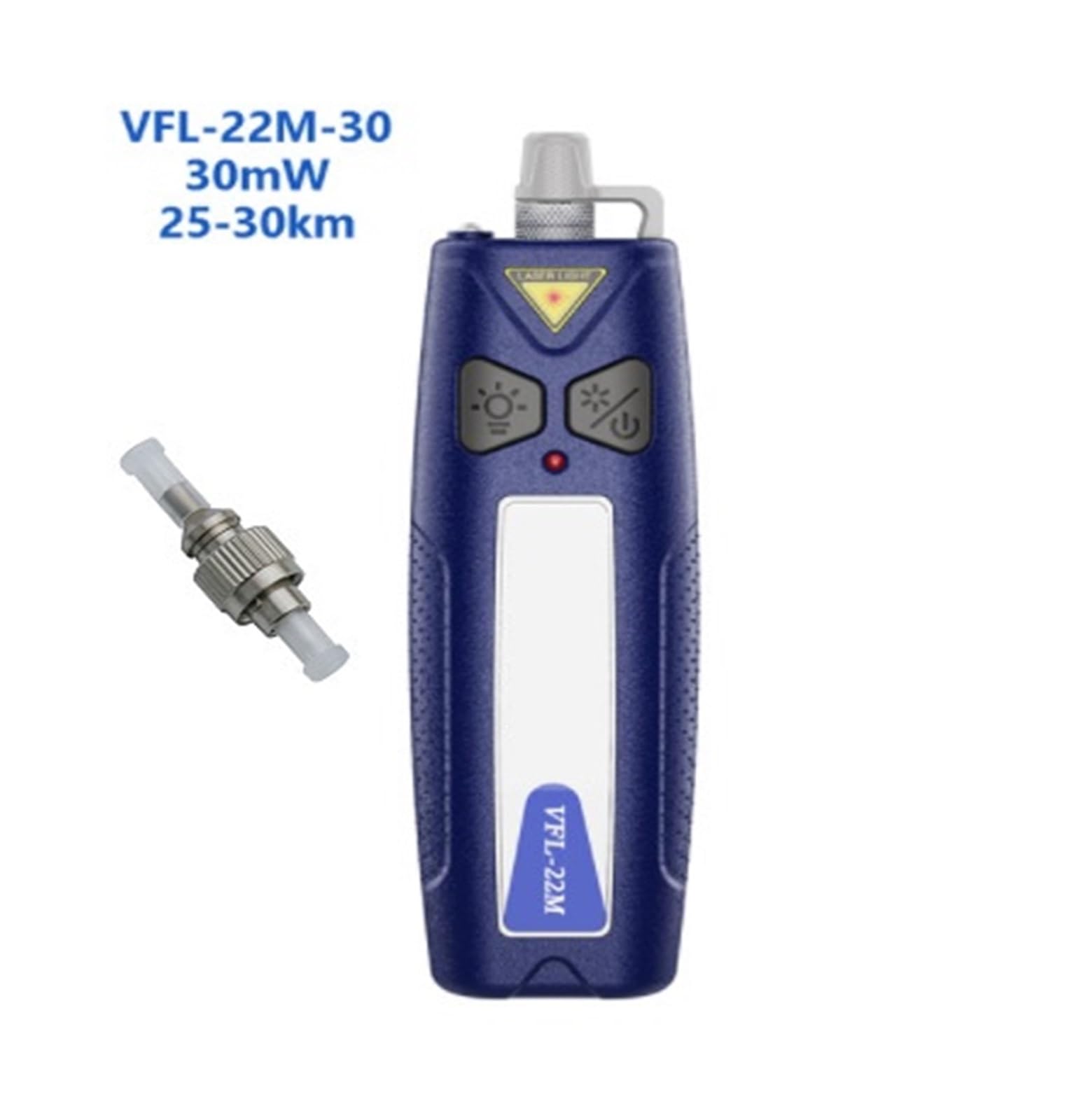 Testeur de fibre optique, Localisateur visuel de défauts VFL-22M testeur de câbles à fibres optiques, jusqu'à 30Km VFL Stable forte Standard SC FC ST LC en option(2 IN 1-30mW)