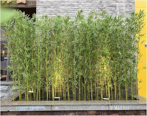 Separé da esterno Albero di bambù artificiale per esterni 1,5 m di altezza, Pianta dell'albero finto per lo schermo decorativo per la privacy(10 Pack,1.5m/4.9ft Tall)