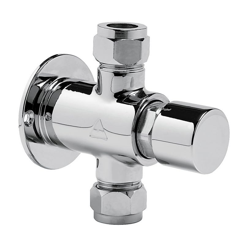 Rubinetto temporizzato doccia serie MODERN a parete con comando a pulsante - Idral