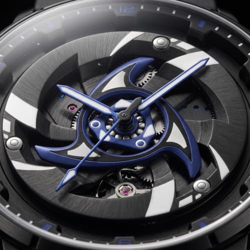 Image of GOLDENIZE FASHION Branded Men's Sport Quartz Watch Arrow Wheel Dial 360 Rotating Casual Fashion Stainless Steel Alloy Mens & Boy's Luxury Metal Gift Creative Watch
