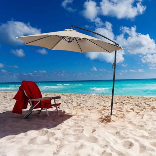 Copertura di ricambio per ombrellone da esterno, impermeabile e anti UV, adatta per ombrelloni a 6/8 stecche da 200 cm/270 cm/300 cm