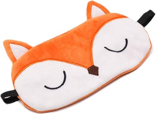Miniatura 2 de 2 máscaras de dormir para niños, Shinywear Fox para dormir, máscara de ojos para niñas y niños y mujeres, linda máscara de sueño, suave felpa para