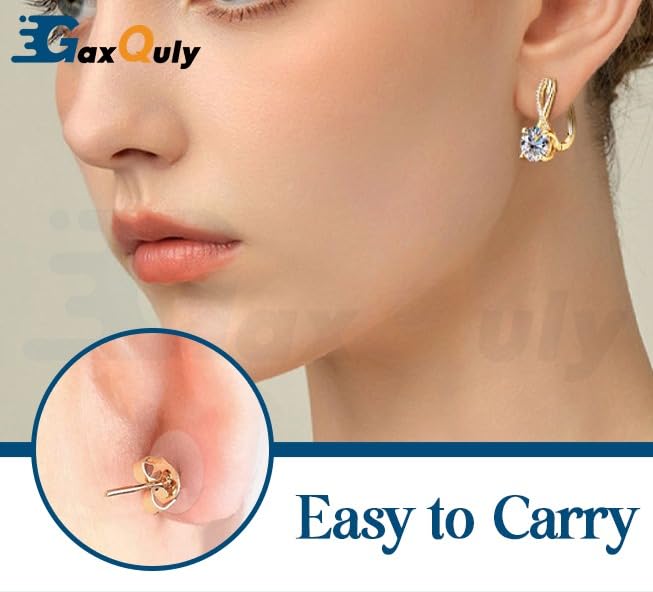 Image of Transparent Ear Lobe for Support Earrings Invisible Heavy Earring Supporter Tapes Stickers Lifts Patches For Girls & Women, Eliminates the Look of Torn or Stretched Piercings (Pack of 40 Patches)