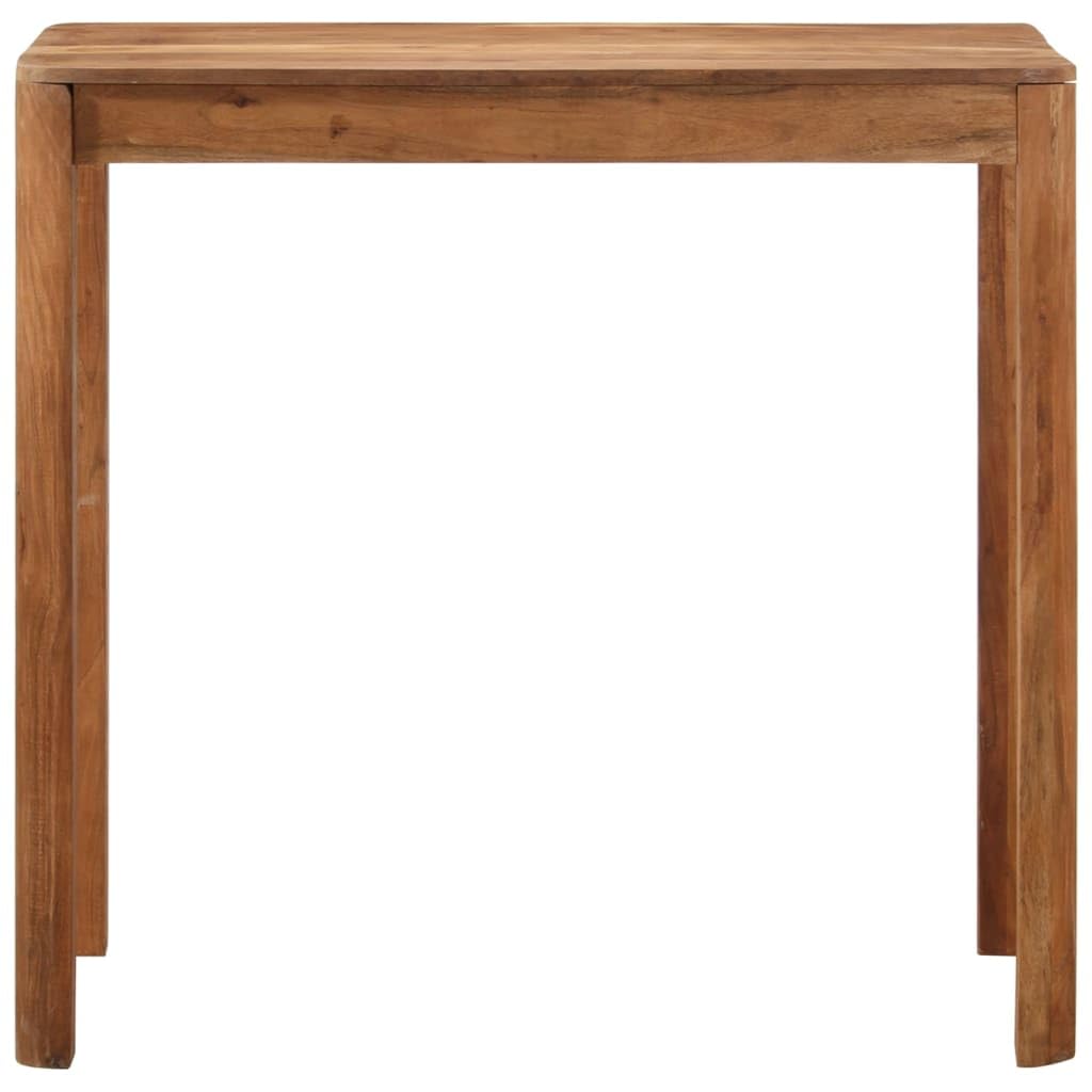 Tavolo da bar in legno di acacia massiccio, colore miele, 110 x 55 x 106 cm | Robusto legno duro, design vintage, venature del legno uniche, durevole