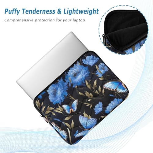 Funda para portátil 13-14 pulgadas con flores y mariposas miniatura 5