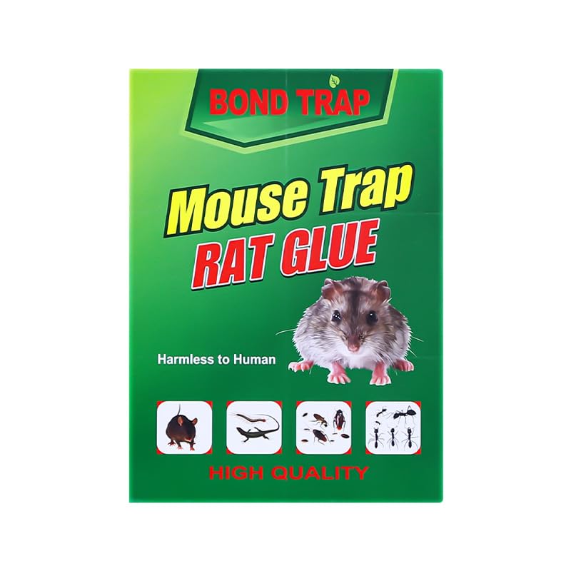 DUDONGA Trampa Ratones,Trampa Adhesiva para Ratas,Mata Ratas Potente,para del Hogar,Ático,Garaje,Interiores y Exteriores (3pcs*21 * 31cm)