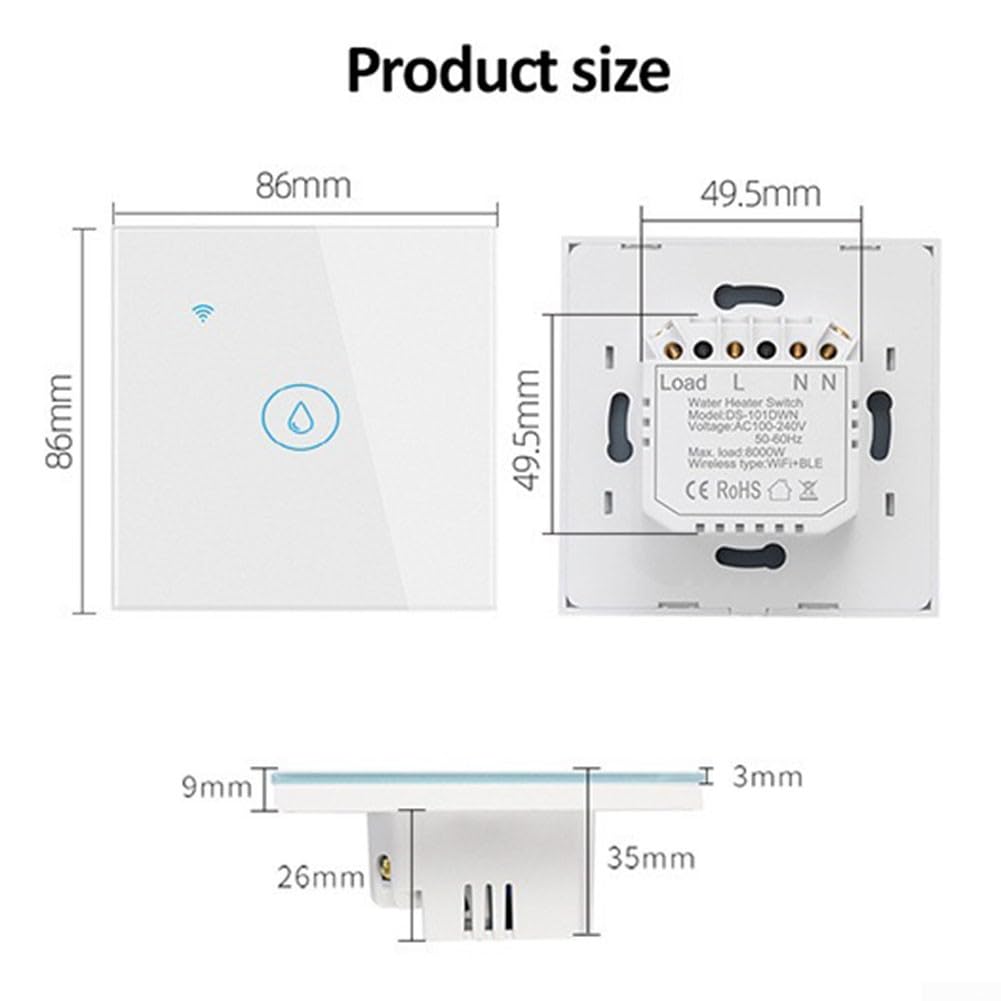 Interruttore 2 tasti smart switch per controllo remoto luci domotica con Alexa Google home smartphone SONOFF T2US2C bianco nero
