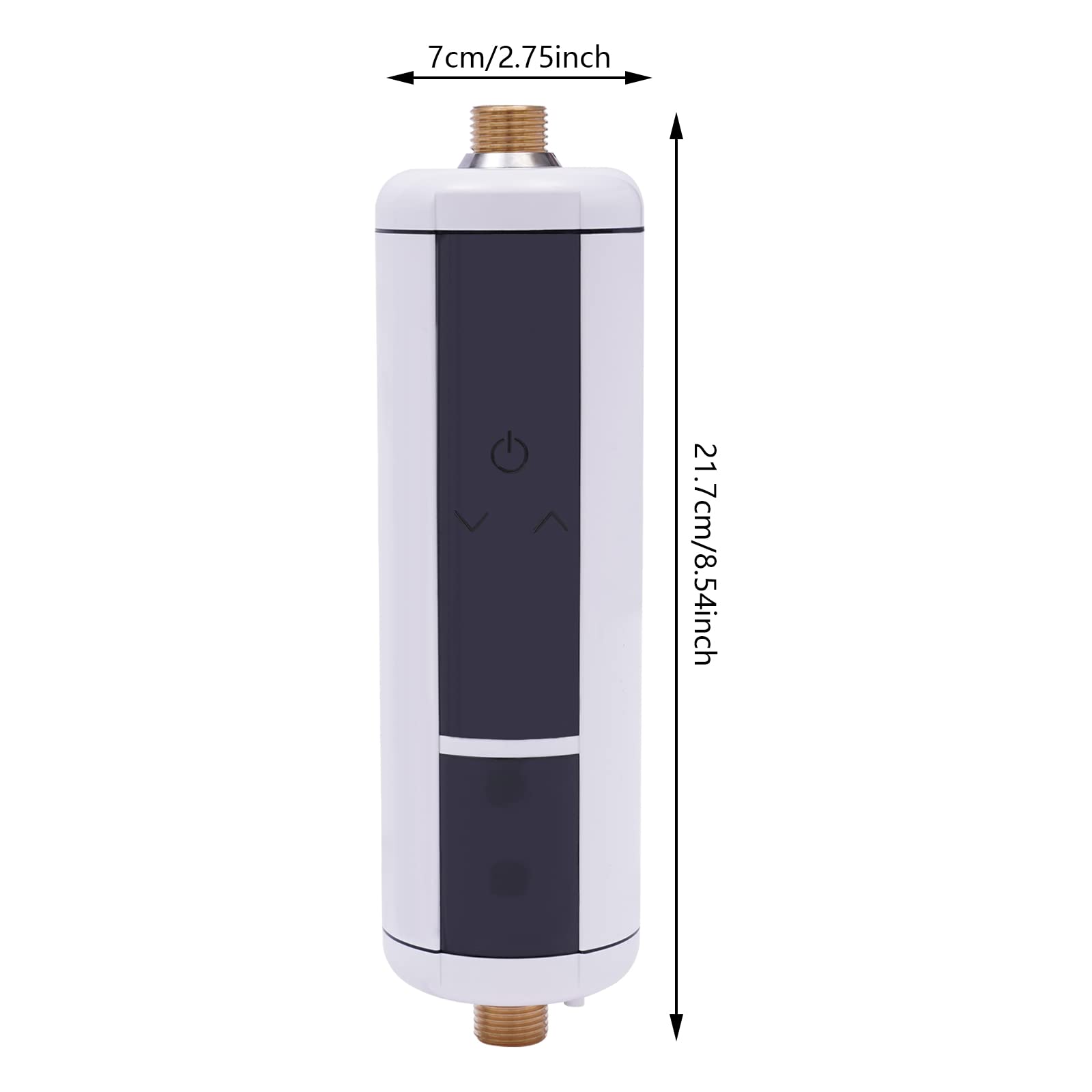 Elektryczny podgrzewacz wody, prysznic, 3500 W, 220 V, mini podgrzewacz wody do kuchni, łazienki, restauracji, hoteli itp., wtyczka EU (srebrny)