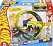 Hot Wheels Toy Car Track Set, Snake Gas Station Playset with 1:64 Scale Die-Cast Vehicle, 2 Ways to Play, Corkscrew Loop & Speed Snap Track