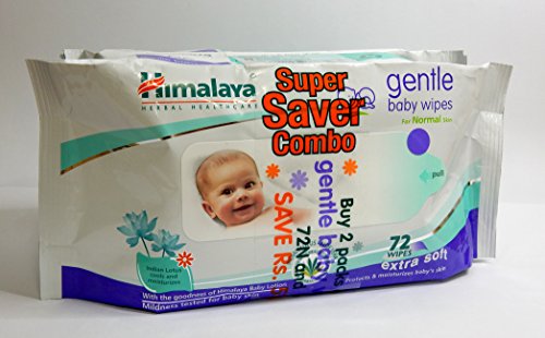 Image of Himalaya Baby Shampoo (400 ml) and Gentle Wipes (72 Napkins of 2 Packs) Combo