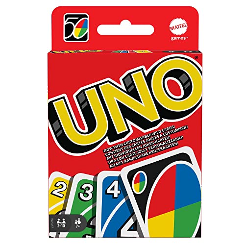 Mattel Games - UNO Original - Juego de Cartas Familiar - Clásico